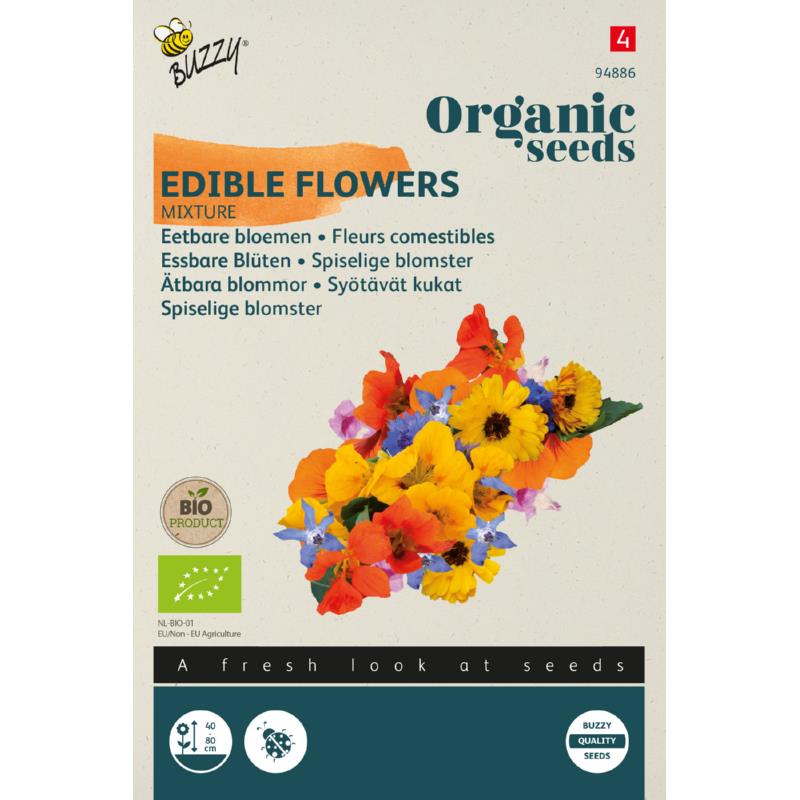 Zadenpakket eetbare bloemen - BIO