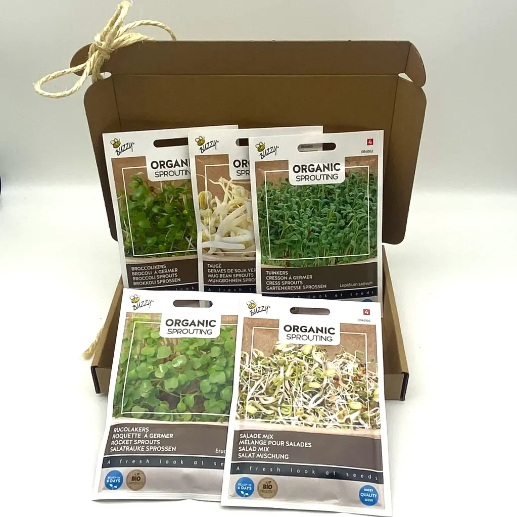 Zadenpakket Kiemgroentes Cadeauverpakking.webp
