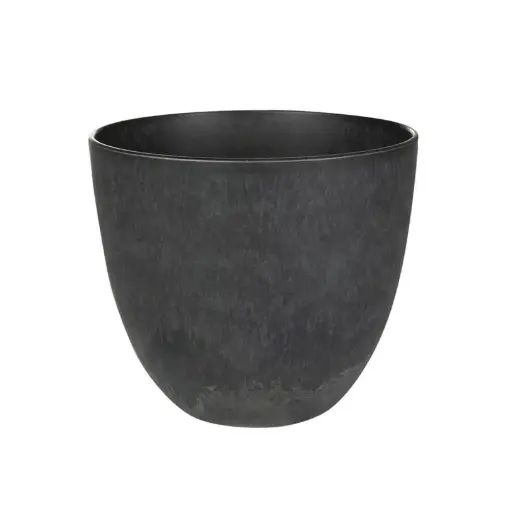 [V166531] Artstone Pot bola noir D23 H20