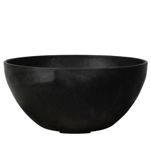 [V107856] Artstone Bol Fiona noir D25 H12 