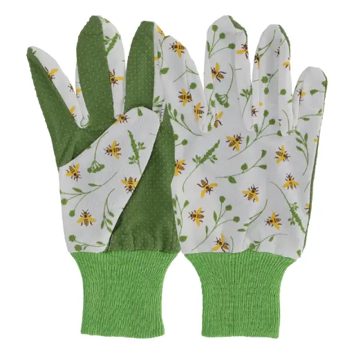 [VBEE001] Tuinhandschoenen met bijenprint M